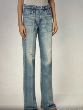 Veronica Beard Light Blue Flare Jeans